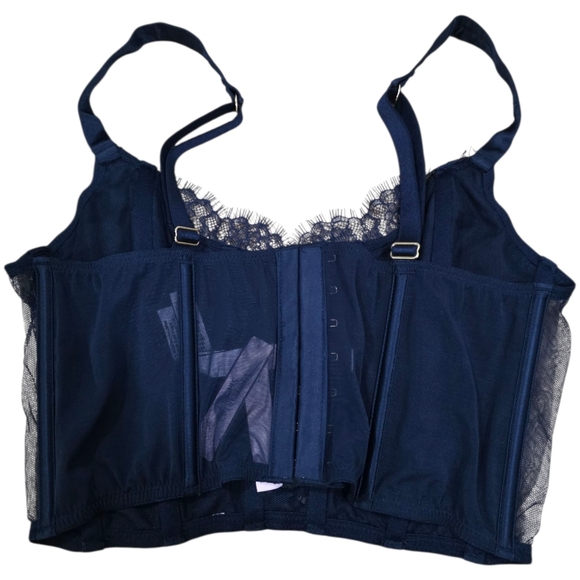 Unlined bejeweled embroidered corset top - Picture 5 of 6